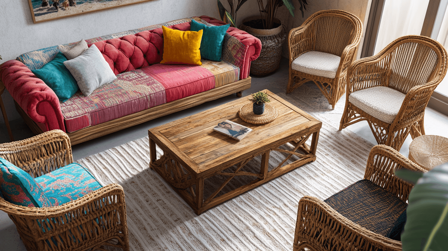 Meubels in Boho-Chic-stijl