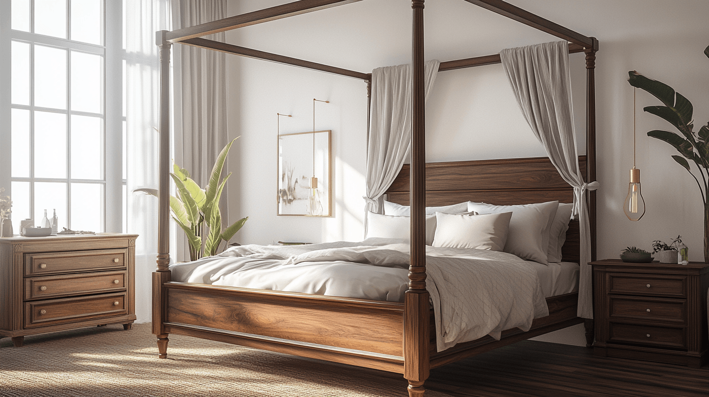 Verschillende stijlen van hemelbedden