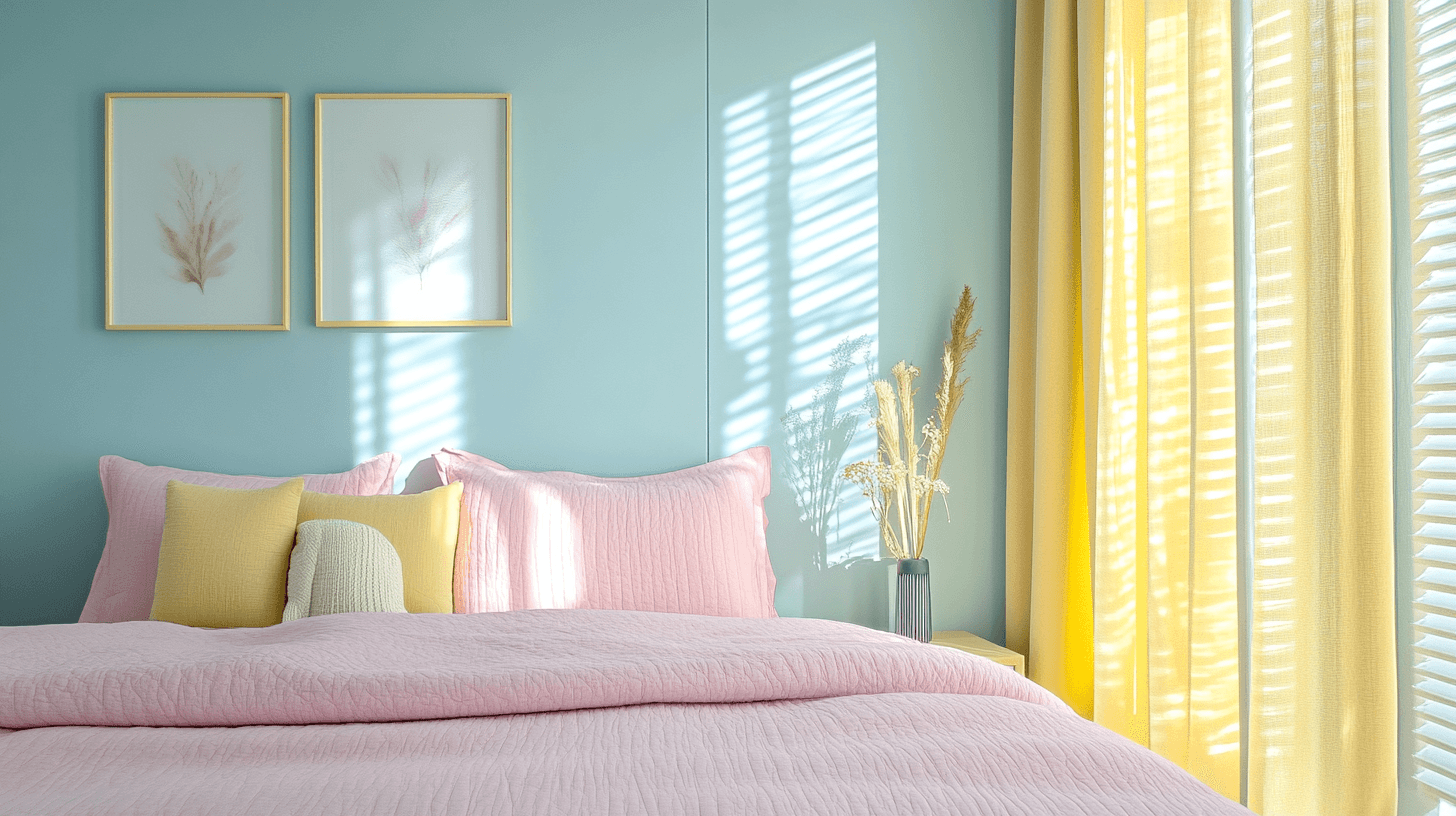 Slaapkamer in Pastel: Een Oase van Rust