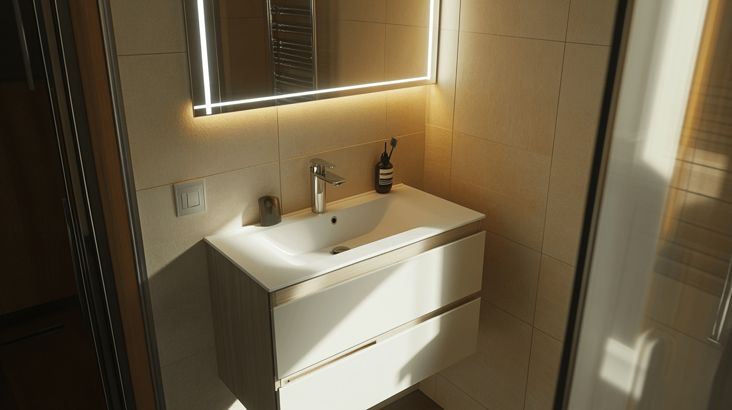 Ruimtebesparende meubels voor het gastentoilet