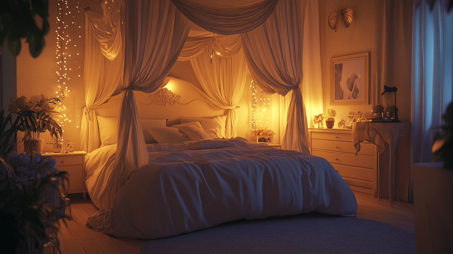 Slaapkamer met hemelbed: Romantisch en gezellig