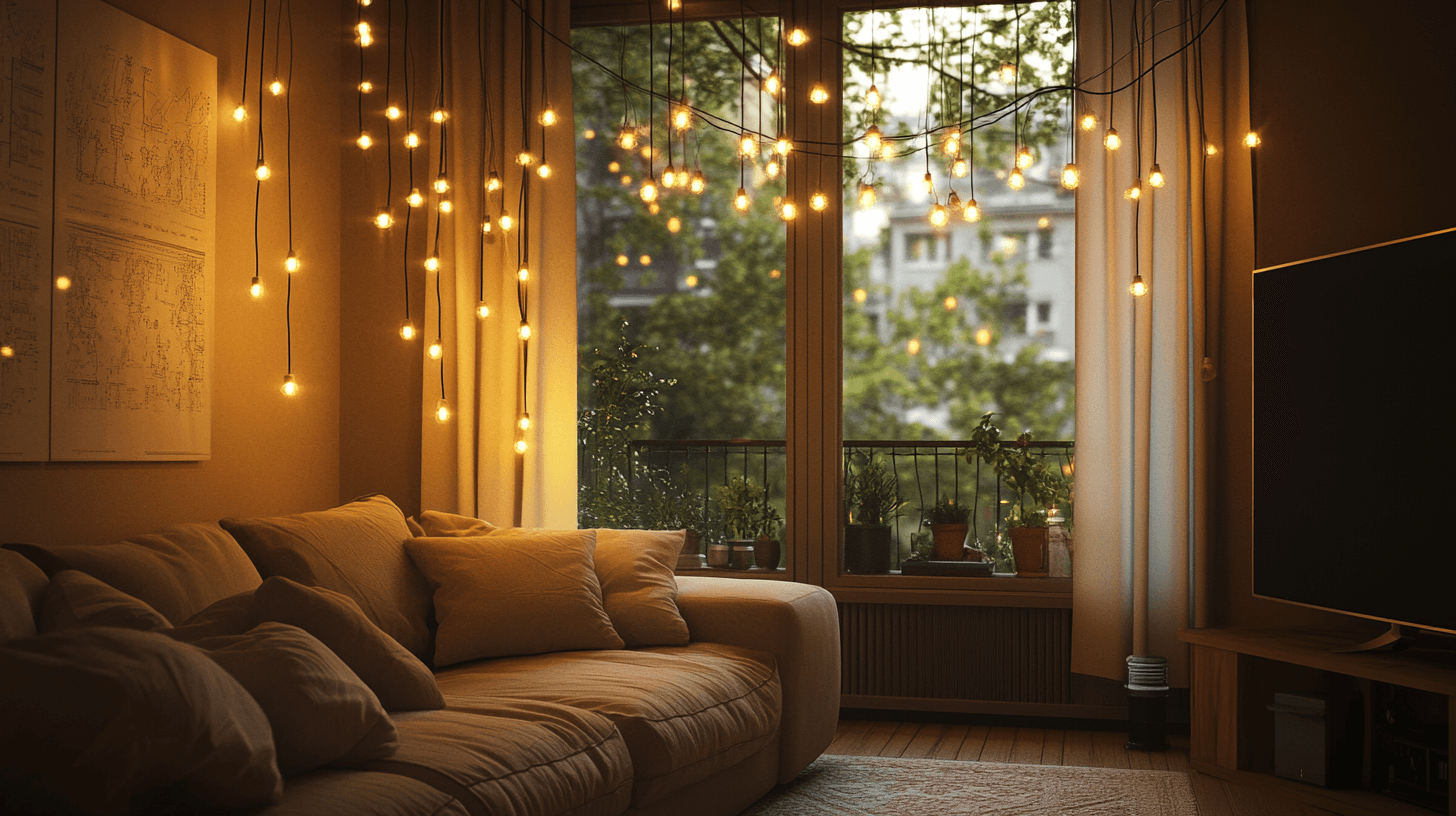 Lichtslingers in de woonkamer: Gezelligheid ten top