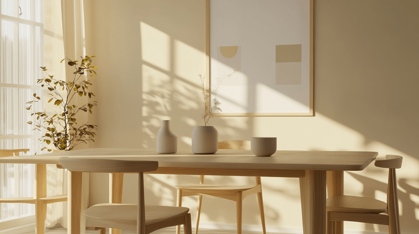 Meubels in de Scandinavische eetkamer