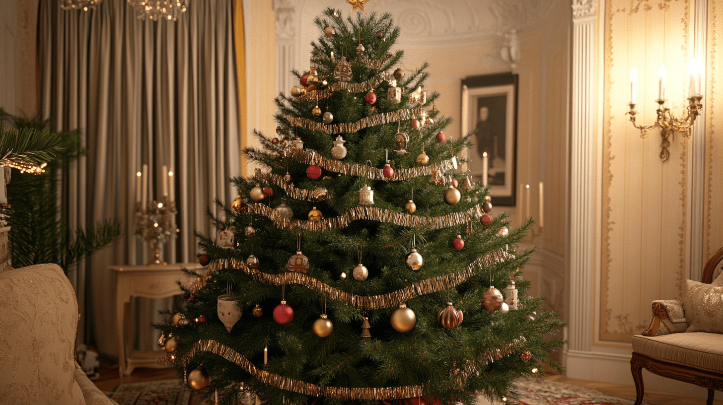Traditionele kerstboomdecoraties