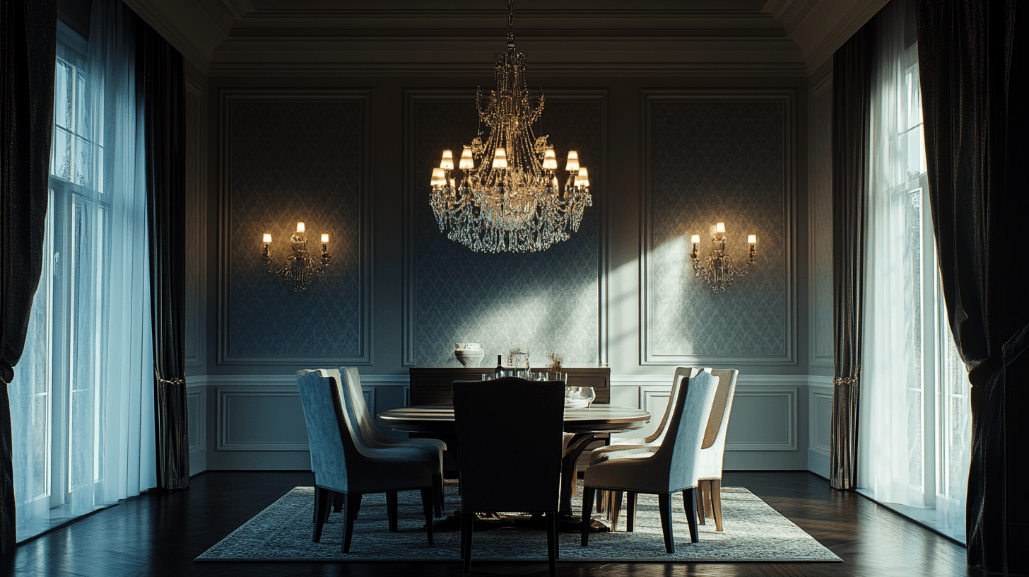 Optimale plaatsing van de kroonluchter