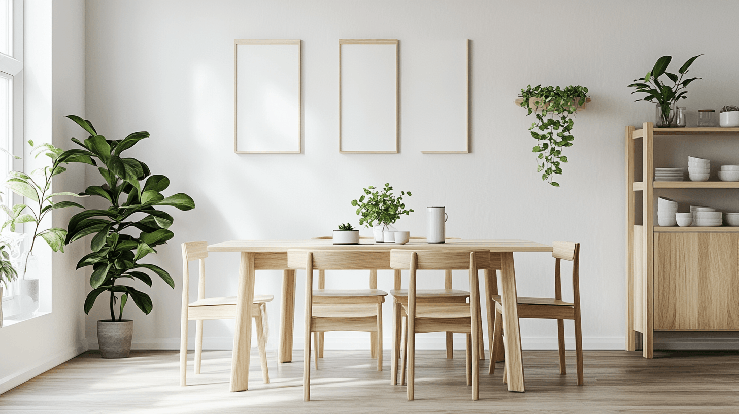 Eetkamer in Scandinavische stijl: Minimalisme en functionaliteit