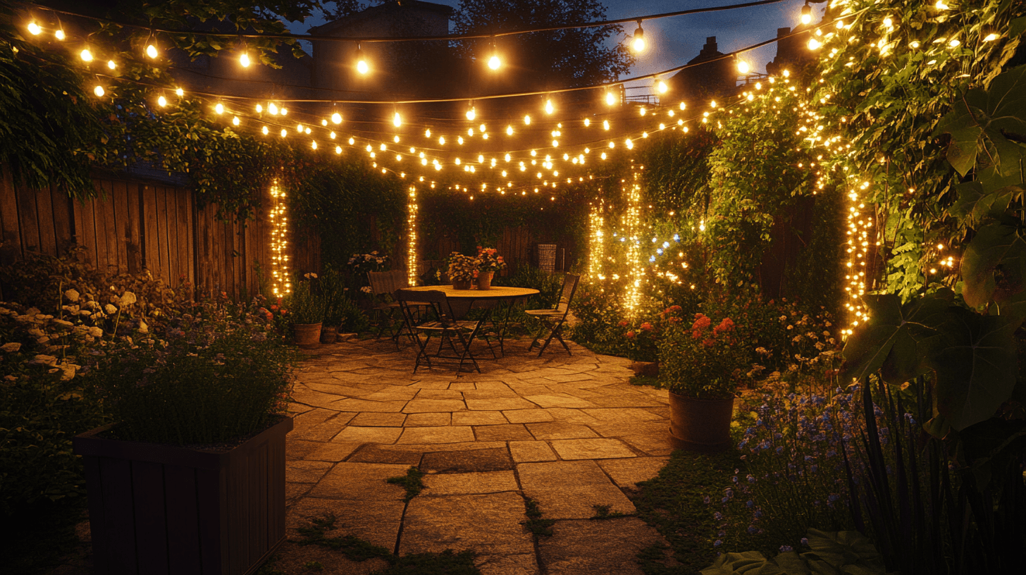 Lichtslingers voor buiten: Sfeer creëren