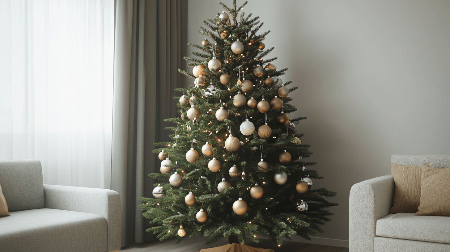 Moderne kerstboomdecoraties